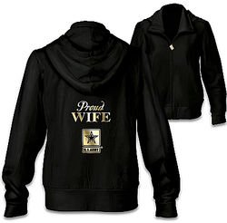 Military Pride Personalized Women's Hoodie