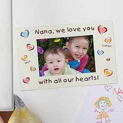 Personalized Magnet Photo Frame - All Our Hearts