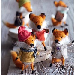 5 Foxy Fellows Ornaments