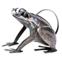 Recycled Metal Baby Frog Watering Can