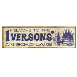 Personalized Waterfront Welcome Sign