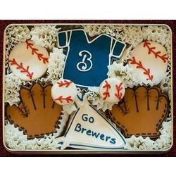Go Brewers Sugar Cookie Gift Tin