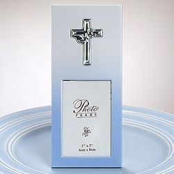 Religious Cross Picture Frame Favor