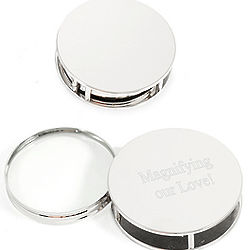 Silver Paper Weight Magnifying Glass
