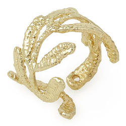 Vine Gold-Dipped Lace Ring