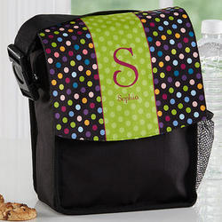 Girl's Personalized Polka Dots Lunch Tote