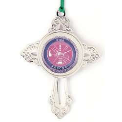 Engraved Firefighter Cross Ornament