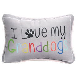 I Love My Granddog Pillow
