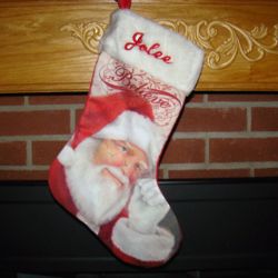I Believe in Santa Personalized Christmas Stocking