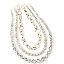 Classic Beauty 3 Layered Necklace Set