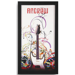 Personalized Guitar Framed Print