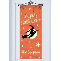 Happy Halloween Witch Personalized Door Banner