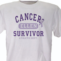 Pancreatic Cancer Suvivor Athletic Dept. Personalized T-Shirt