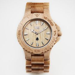 Beige Natural Wooden Watch