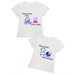 Big Brother with Little Sister or Brother T-Shirt