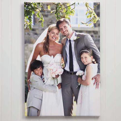 Wedding Memories Custom Photo Canvas Print