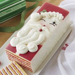 Winking Santa Holiday Torte Cake