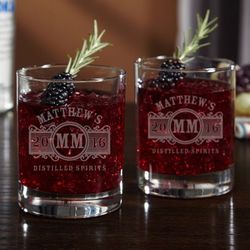 Marquee Personalized Cocktail Glasses