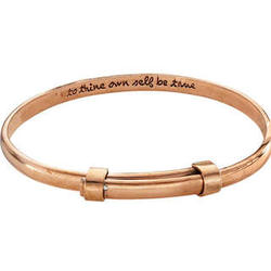 To Thine Own Self Copper Bangle