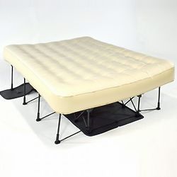 EZ Bed Inflatable Auto Shut-Off Mattress with Stand