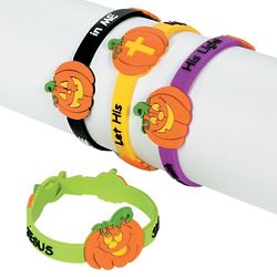 12 Christian Pumpkin Bracelets