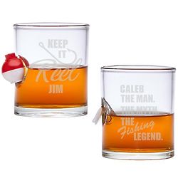 Personalized Fishing Legend Stuck In 10 Ounce Glass