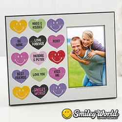 Personalized Loving Heart Smiley Face Picture Frame