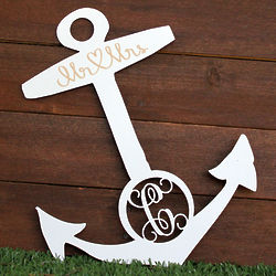 Personalized Anchor Cut Out Wedding Decoration