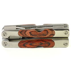 Personalized Rosewood Handle Stainless Steel Multi-Tool