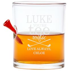 Personalized Golf Lover's Stuck In Cocktail Glass