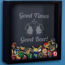 Good Times Good Beer Shadow Box