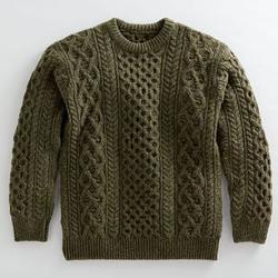 Men's Donegal Tweed Crew Neck Sweater
