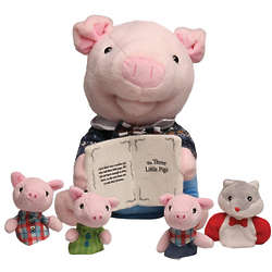 Preston the Storytelling Pig with Finger Puppets