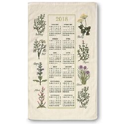 Kitchen Herbs 2018 Calendar Towel