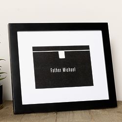 Personalized Priest Framed Art Print