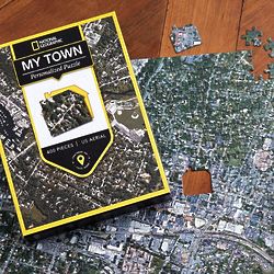 'My Town' Custom Aerial Map Puzzle