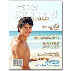 Personalized Birthday Magazine Cover