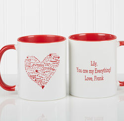 Personalized Heart Romantic Coffee Mug