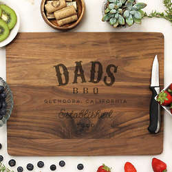 Dads BBQ Laser Engraved Personalized Cutting Board