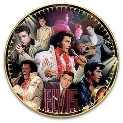 Elvis Presley 40th Anniversary Porcelain Collector Plate