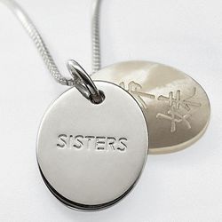 Sisters Dual Pendant Necklace