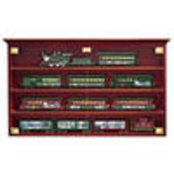 Bridgeport Train Display Wood Cabinet