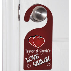 Personalized Love Shack Door Hanger