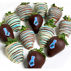 Dad and Necktie Themed Chocolate Covered Strawberries