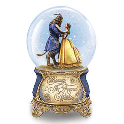 Disney Beauty and the Beast Dance Musical Glitter Globe