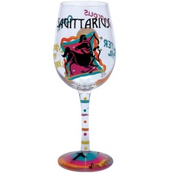 Sagittarius Wine Glass