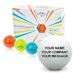 Callaway Golf Supersoft Multi-Color Personalized Golf Balls