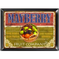 Personalized Old-Fashioned Fruit Company Sign