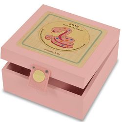 Pink Birth Year Keepsake Box