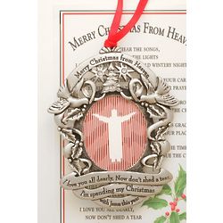 Merry Christmas from Heaven Photo Ornament